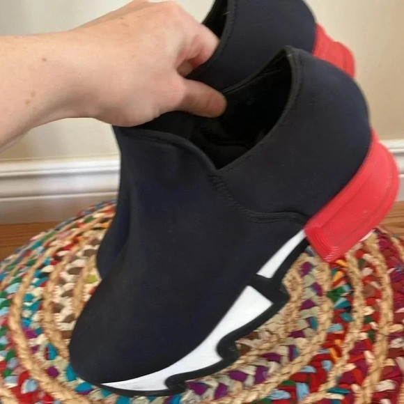 Iri black white red  platform track sneakers - Picture 7 of 8